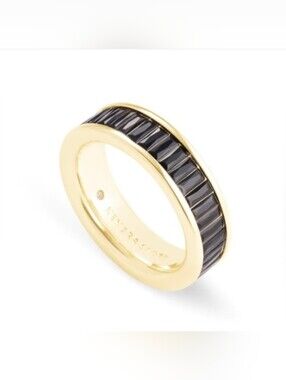 Kendra Scott Jack Band Ring In Black Crystal